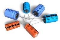 A group of Aluminum Electrolytic Capacitors A group of Aluminum Electrolytic Capacitors